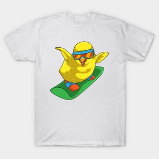 Chick Snowboarder Snowboard T-Shirt